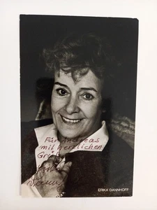 Erika Dannhoff -  - original Autogramm - ca. 14x9cm - Autogrammkarte - Bild 1 von 1