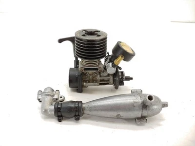Kyosho KE15SP Nitro Engine 74033 w/ Pull-Start & Exhaust Pipe - Good Compression - Image 1 of 4