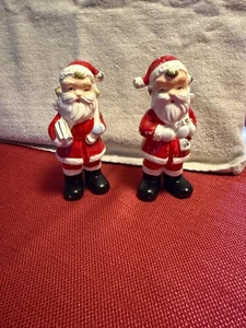 Vintage Santa Claus  Salt & Pepper Shakers Japan - Picture 1 of 7