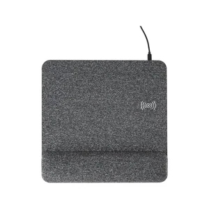 Allsop PowerTrack Plush Foam Non-Skid Wireless Charging Mouse Pad Gray (32304) - Picture 1 of 8