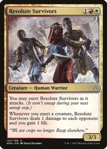 Resolute Survivors 2x FOIL HOU MTG Hour of Devastation Uncommon MINT red white - Picture 1 of 1