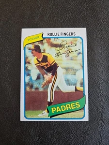 ROLLIE FINGERS 1980 TOPPS BASEBALL CARD #651 OAKLAND ATHLETICS - Picture 1 of 2