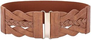 GRACE KARIN Women's Elastic Vintage Belt Stretchy Retro Wide Waist Cinch Belt