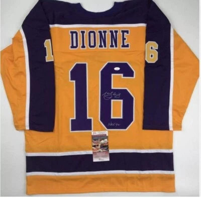 MARCEL DIONNE Los Angeles Kings Autographed Signed Custom Hockey Jersey JSA COA - Image 1 of 4