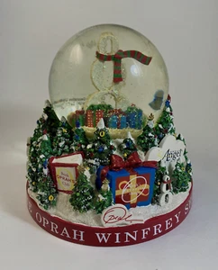RARO OPRAH Winfrey Show Navidad Globo de Nieve 2008 Harpo Studios EN CAJA - Imagen 1 de 10