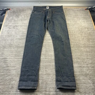 Pantalones de mezclilla Tellason Jeans para hombre 32x34 azul ribete Gustave ajustados blanco roble cono Foto 1 de 4