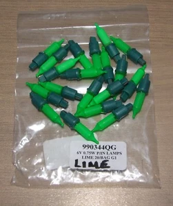 20x Vintage Noma G1 Lime Green 6v 0.75w Christmas Tree/Fairy Light Bulbs/Lamps - Picture 1 of 1