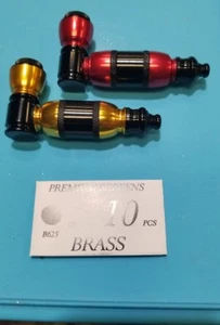 Tobacco Smoking Pipe 3" set of 2 With Brass Screen - Picture 1 of 3