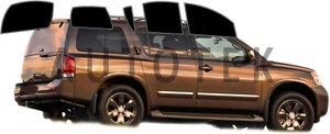 PreCut All Side + Rear Window Film Any Tint Shade % For Nissan Armada 2004-2016 - Picture 1 of 11