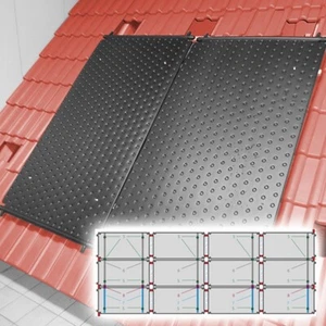 SET Solar Poolheizung HelioPool® L I 4 x 3 Stk waagerecht I 26 qm Absorber Pool - Bild 1 von 5
