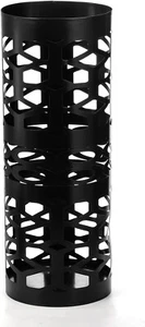 Umbrella Stand, Black Metal Umbrella Holder Freestanding, Cane Walk Stick Holder - Picture 1 of 7