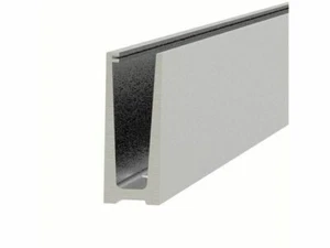 Bodenprofil Aluminium Set mit Dichtung 7,6M für Glas T 16,76mm L 2500mm Spezial - Picture 1 of 4