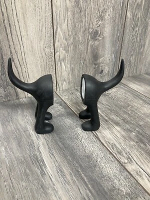 IKEA Perro Culo Cola Gancho Sombrero Abrigo Mascota Correa Llave Colgador Pared Negro Juego de Dos Foto 1 de 4
