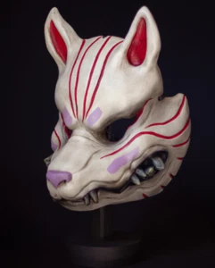 Kitsune Mask – Inari Spirit Fox | Handmade Japanese Fox Mask - Picture 1 of 10