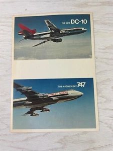 Vintage Northwest Orient Dc-10 747 Airplane Trading Card - Picture 1 of 3
