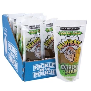 Van Holten's Pickles - Jumbo Pickle-In-A-Pouch (Extreme Sour, 12 Pack) - Picture 1 of 1