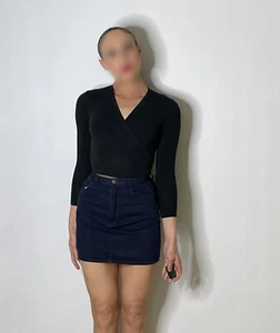 Versace Y2K Jeans Couture Micro Mini Skirt Short Denim - Bild 1 von 6