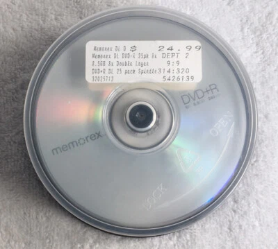 Memorex DVD +R Dual Layer 22 PACK 8X 8.5 GB/Go Recordable BLANK DISC 240 min New - Image 1 of 4