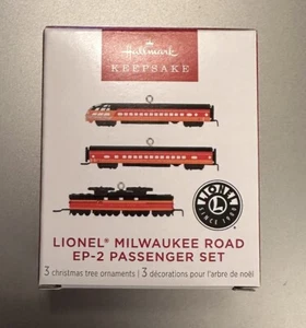 Lionel Milwaukee Road EP-2 set passeggeri 2023 Hallmark Keepsake mini ornamento - Foto 1 di 3