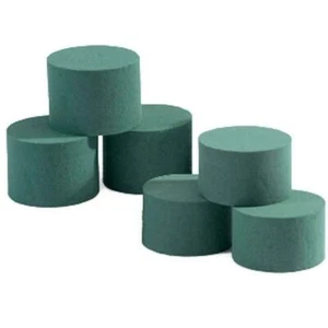 Oasis Ideal Round Cylinder Wet Foam for Florist Floral Craft - (PACK OF 6) - Picture 1 of 3