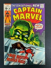 CAPTAIN MARVEL #19 *SOLID!* (MARVEL, 1969)  GIL KANE ART!!  LOTS OF PICS!!