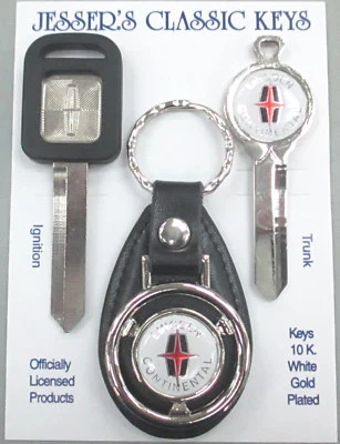 Raro Juego de llaves blancas Lincoln Continental 1993 1994 edición corporativa '93 '94 Foto 1 de 4