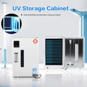 27L Dental Medical UV Sterilizer Disinfection Storage Cabinet Timer+16 Trays CE - Picture 1 of 24