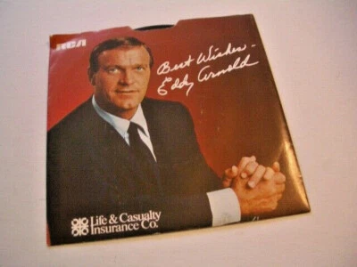 Eddy Arnold Best Wishes Picture Sleeve 45 EP 1968 Cattle Call Gentle on My Mind - Image 1 of 3