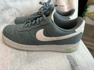 Size 11 - Nike Air Force 1 '07 Low Recycled Canvas Pack - Ozone Blue - Picture 1 of 10