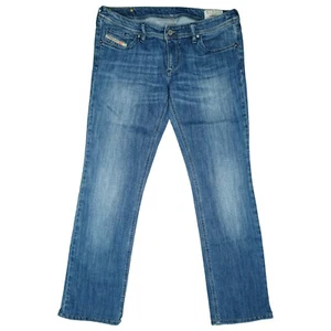 Diesel Lowky Damen Jeans Hose stretch Straight low Rise 38 M W30 L28 used blau - Bild 1 von 5