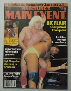 Vintage WRESTLINGS MAIN EVENT July 83 Champion RIC FLAIR Cover & Centerfold - Imagen 1 de 11