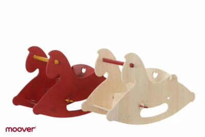 Moover Schaukelpferd Natur oder Rot; NEU /Rocking Horse Nature or Red