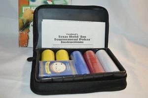 NEU TEXAS Hold Em Poker Set 200 Chips CARDINAL Professional 2003 Tragetasche  - Bild 1 von 4