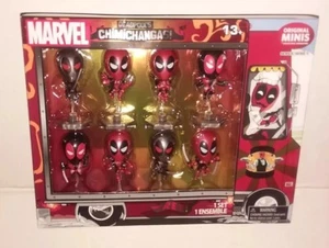 Deadpool Chimichangas 8 Mini Bobbleheads Set BLIP Marvel Comics Hero "NEW" - Picture 1 of 2