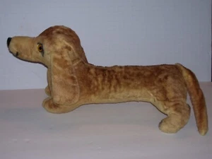 Vintage IDEAL TOY CO USA Plüsch-Dackel Stofftier Hund 17 Zoll - Bild 1 von 4