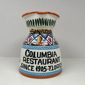 "Jarra de Sangría Restaurante Columbia 7"" Cerámica Pintada a Mano España NUEVA" - Imagen 1 de 7