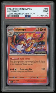 2024 POKEMON SVP EN TWILIGHT MASQUERADE PRERELEASE-STAFF SVP116 #116 PSA 9 - Picture 1 of 2