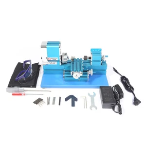 Metal Lathe Machine 36W Motorized Metalwork DlY Tool Woodworking for Hobby Study - Picture 1 of 11