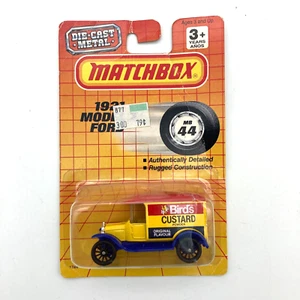 Vintage Matchbox On Card 1921 Ford Model T MB 44 1990 Release Bird's Custard VTG - Picture 1 of 16