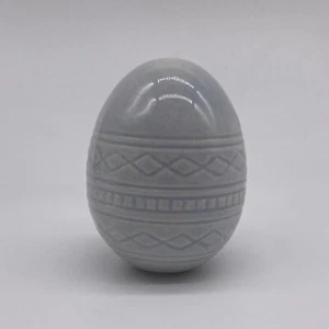 Vintage Ceramic Gray Easter Egg Decorative Figurine - Picture 1 of 6