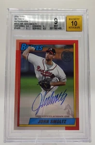 2025 Topps Series 1 John Smoltz 1990 On Card Auto #99A-JSM BGS 9/10 - Picture 1 of 2