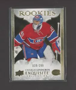 2016-17 Exquisite Collection Gold Rookies #R16 Charlie Lindgren /299 - Bild 1 von 1
