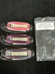 DMC Color Infusions Princess Collection Silky & Sparklers 5 Yards Each NOS - Picture 1 of 3