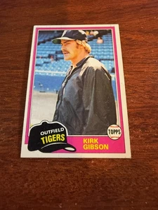 Tarjeta de novato 1981 Topps #315 Kirk Gibson. EX/MT - Imagen 1 de 2