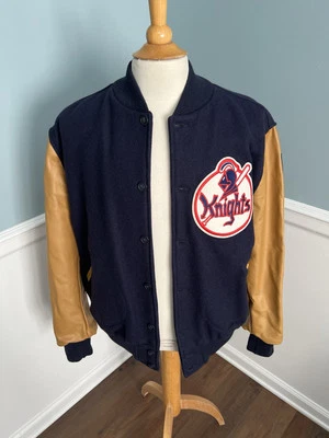 Ebbets Field Flannels New York Knights Varsity Jacket The Natural Hobbs XL Men - Image 1 of 4