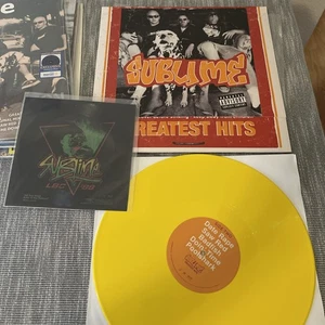 RARE! 2018 RSD Sublime Greatest Hits Yellow Vinyl w/bonus flexi - Picture 1 of 2