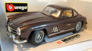 Burago 1/18 Scale Diecast - 3015 Mercedes Benz 300 SL 1954 Brown - Picture 1 of 3