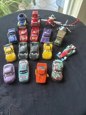 Disney Pixar Cars Diecast Lot of 18 Metal Toy Cars Great Lot - Image 1 of 4