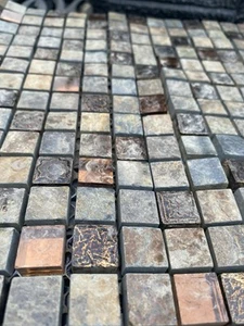Porcelanosa Mixed Browns Bathroom Mosaics (5 Sheets 30x30 And A Few Offcuts) - Picture 1 of 5