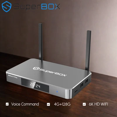 2025 SUPERBOX S6 ULTRA TV BOX Media Player 4GB + 128GB Wi-Fi 6, FAST SHIPPING - Image 1 of 4